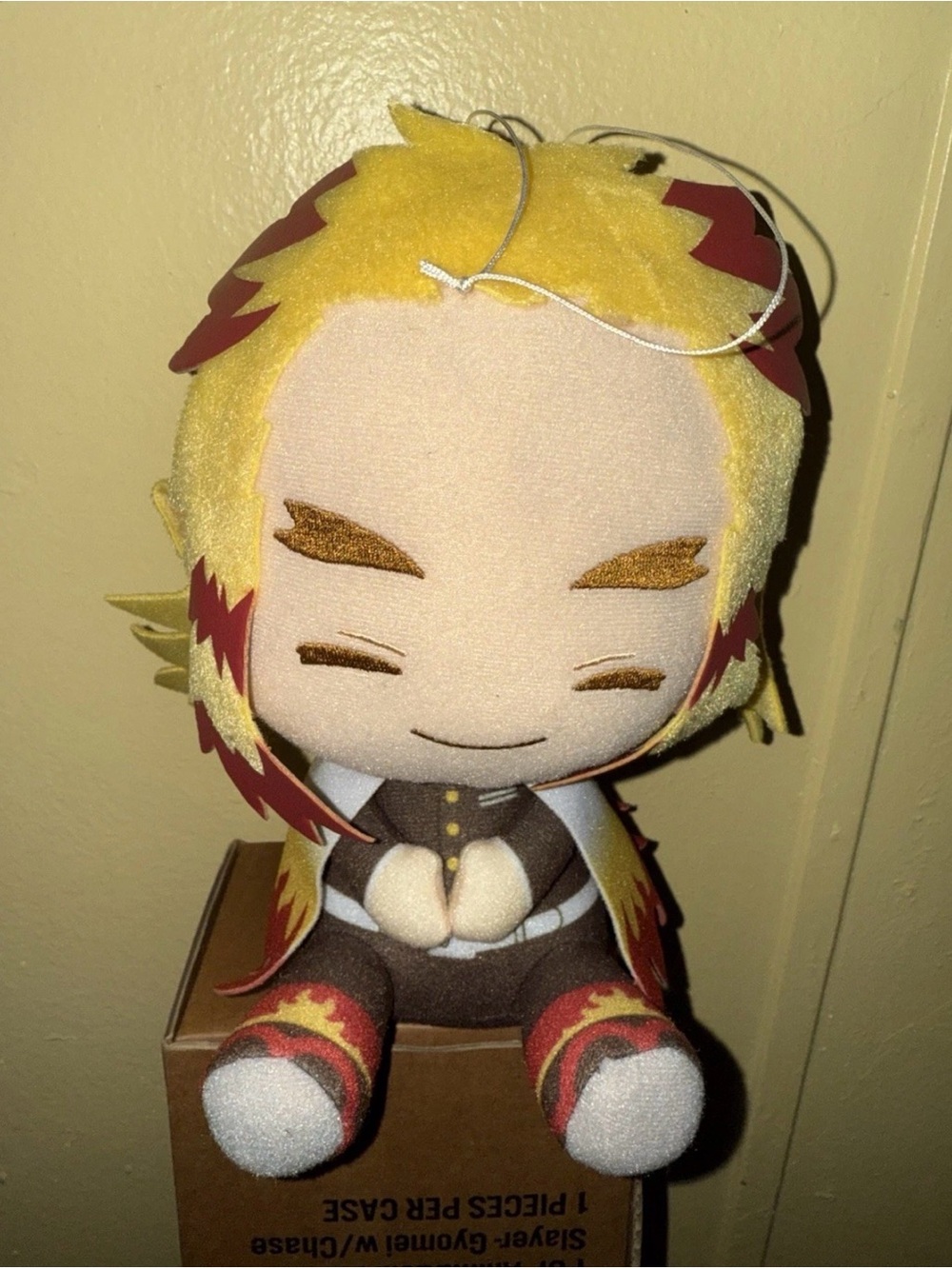 Demon Slayer Kyojuro Rengoku Pofutto Plush Doll Kimetsu No Yaiba,Bandai Anime 8”